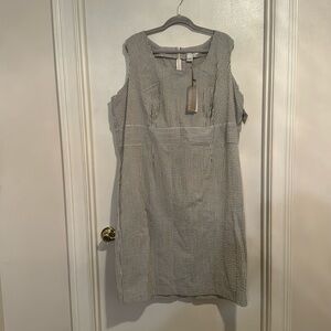 Mid length seersucker dress